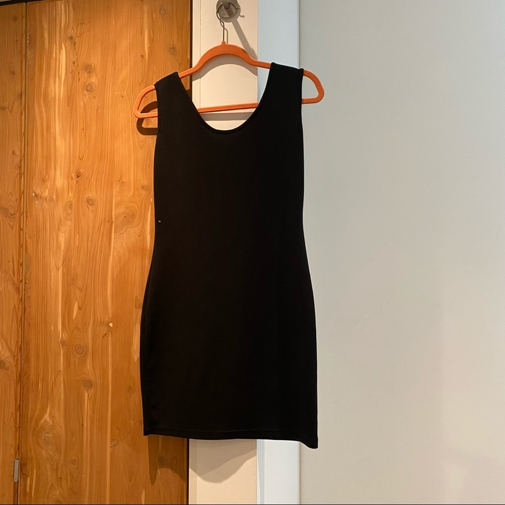 Black mini dress